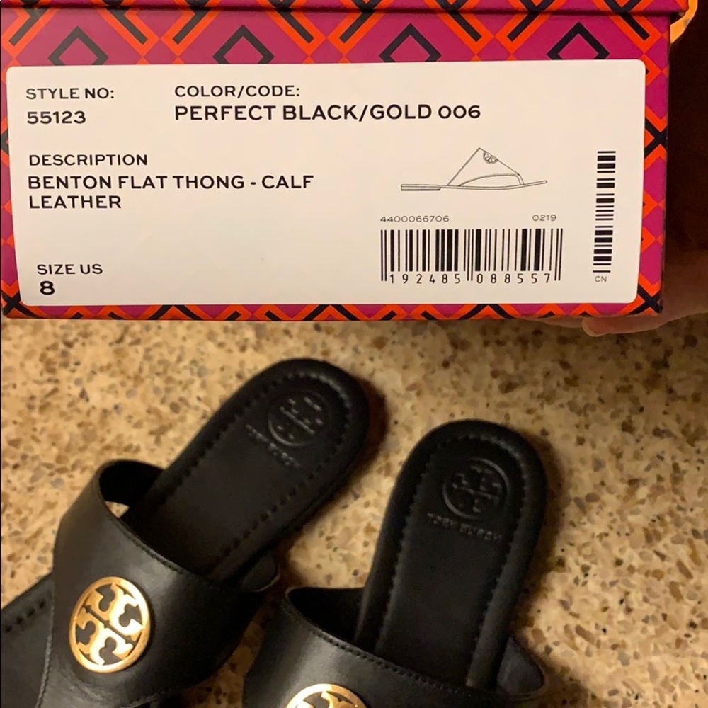 Tory burch Benton flat thong size 8 - Picture 3 of 3